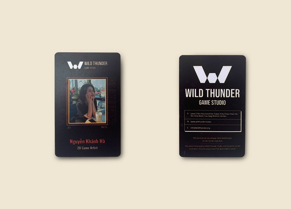 In thẻ nhân viên lập trình game 