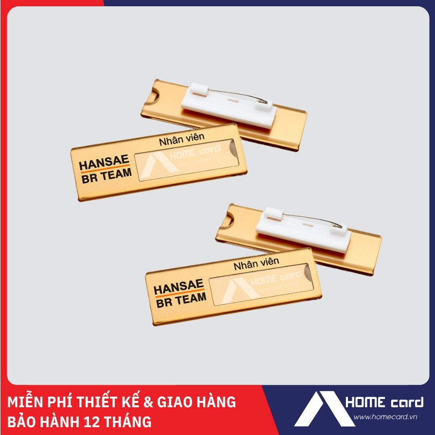 Dịch vụ in thẻ Bảng tên Gắn Kim Băng