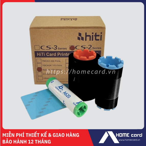 RUY BĂNG MỰC IN MÀU HITI CS200E/220E YMCKO (MÃ MỚI)